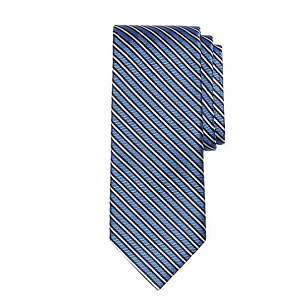 Spilt Stripe Tie - Light Blue